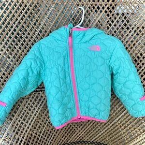 Reversible Girls 12-18 M North Face Quilted Jakcet